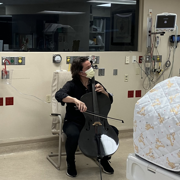 Providing love and music to the tiny infants in NICU at the Hospitals of Providence